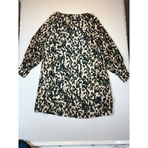 H&M Women's XXL Abstract Print Long Sleeve Casual Dress